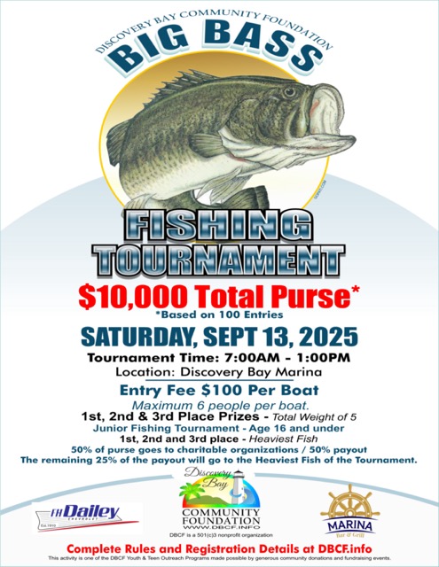 Discovery Bay Big Bass Fishing Tournament