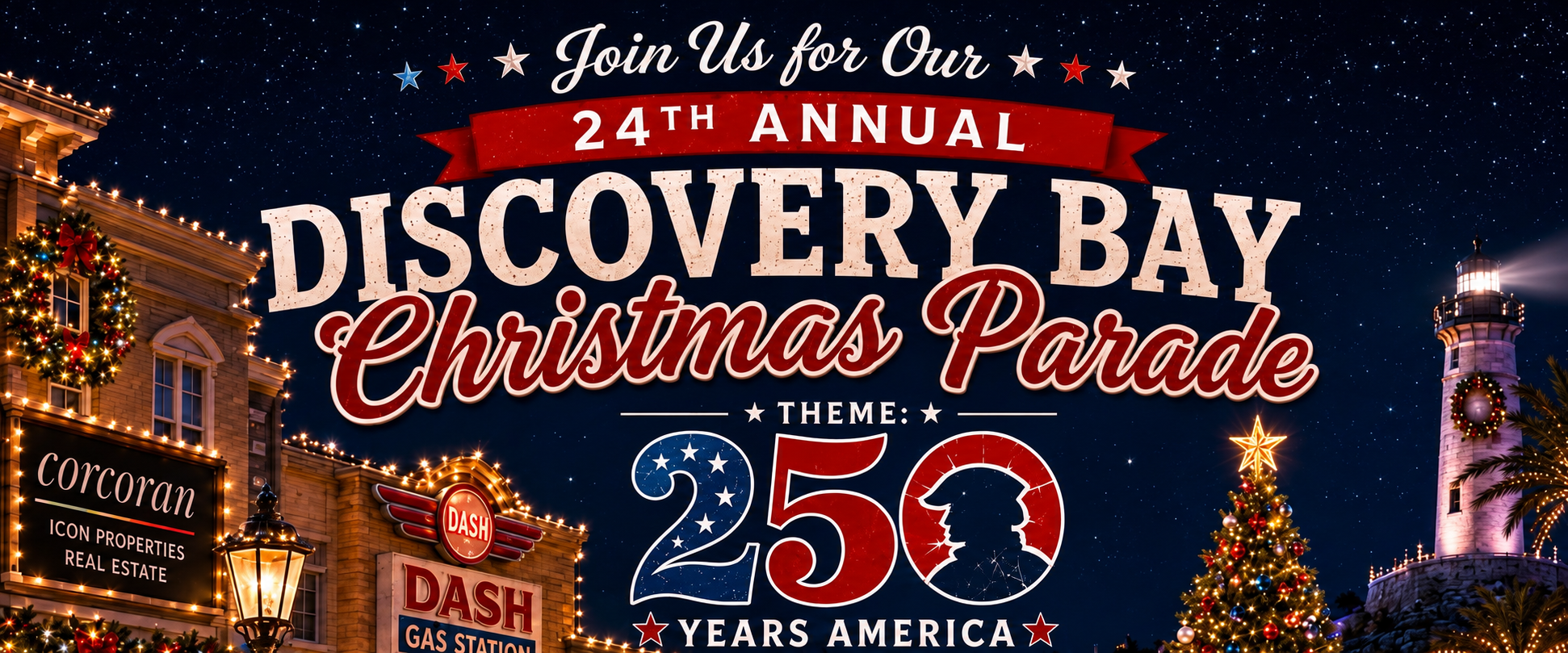 Discovery Bay Lighted Holiday Street Parade event artwork